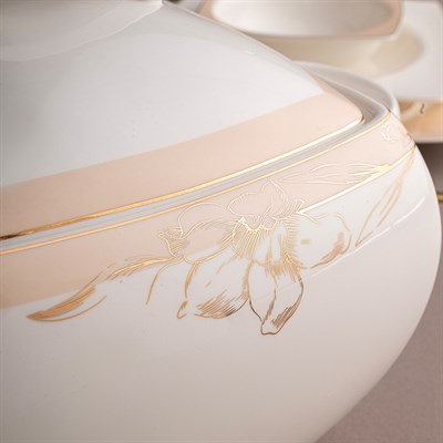 Emsan Fıne Bone Ems Zambak 60 Prç Kare Y.T.