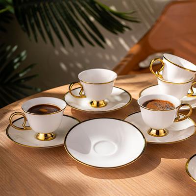 Emsan Ems Rozzental 80Ml 6Lı Kahve Fincan Takımı