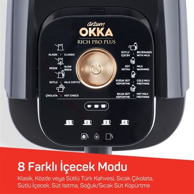 Arzum OK0036-0400 Rıch Pro Plus Türk Kahve Makinesi Bakır
