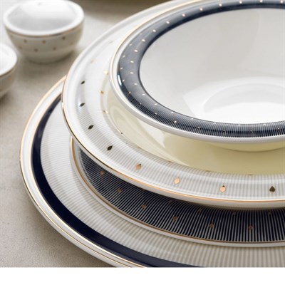 Schafer Superfine Bone Delicea Yemek Takımı 56 Parça-Gold