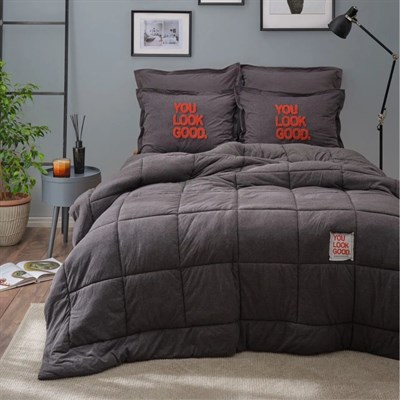 Karaca Motto Antrasit Tek Kişilik Cotton Comfort