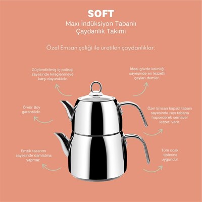 Emsan Soft Maxı Caydanlık Takımı