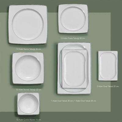 Schafer 1s2407-01001-plt01 Glamor Pure  60 Prç Yemek Takım Platin