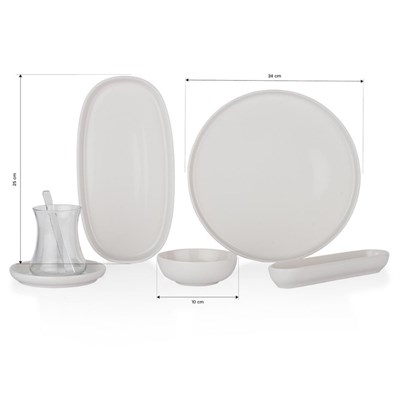 Schafer 1s4234-02001-krm01 Lora Kahvaltı Takımı 32 Prç Krem