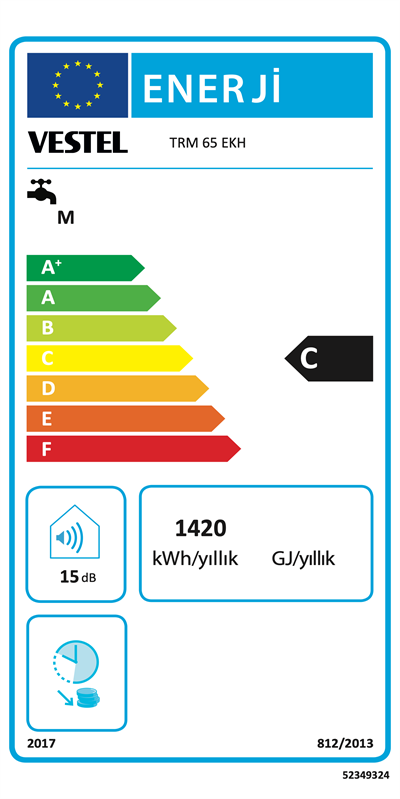 Vestel Trm 65 Ekh 65 Lt Elektronik Kare Termosifon
