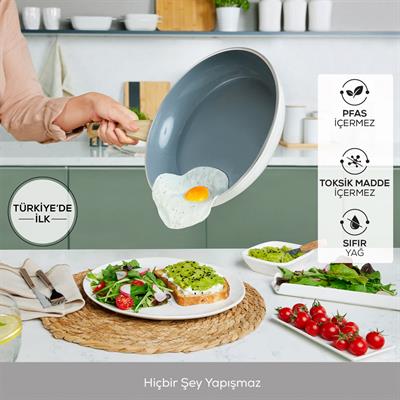 Karaca Swıss Crystal Creamy Wood Tava Sahan Set