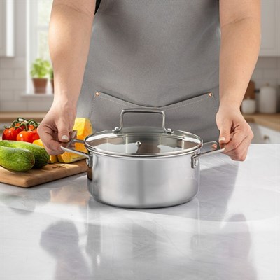 Emsan Pro Tri Ply 20 Cm Derın Tencer Çelik