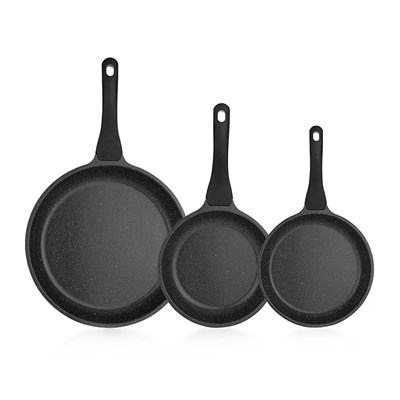 Schafer Stark Döküm Tava Seti 3 Parça-Gri