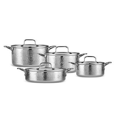 Karaca Powersteel 316+ 3Ply Enzo 8 Parça Çelik Tencere Seti