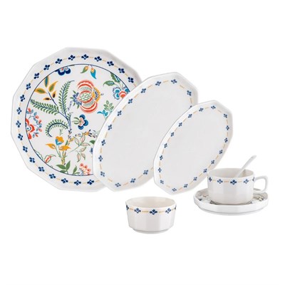 Emsan Bien Porselen 32 Parça 6 Kişilik Kahvaltı Takımı