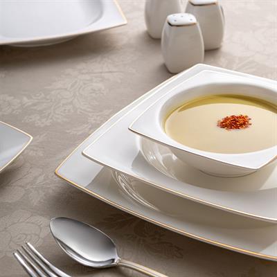 Emsan Yeni Karmen Gold Yemek Takımı 60 Parça Kare