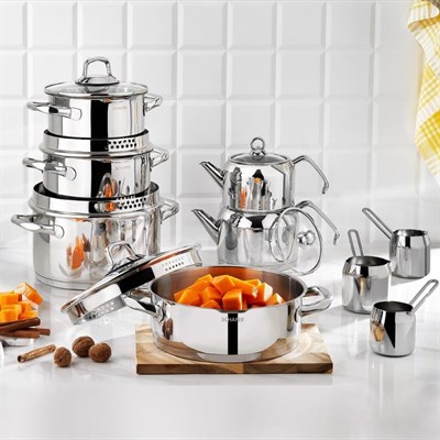 Schafer Jewel Çelik Çeyiz Seti 15 Parça-Inox