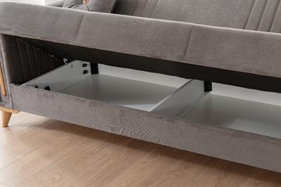 Rainy Sema Kanepe Lodos Gri Üçlü Kanepe