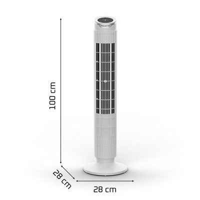 Rowenta VU7025 Silent Flow Effitech 8 Hız Kademeli 30 Watt Sessiz Kule Tipi Vantilatör