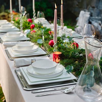 Karaca Fıne Pearl Extra Nısh Platın 62 Parça Yemek Takımı