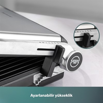 Homend Grillant 1342H XL Tost Makinesi İnox