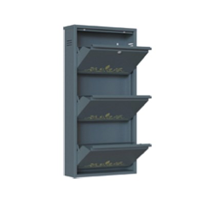 Neco Ad-13 - 3Lü Ayakabı Dolabı 50*15*103 Antrasit