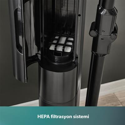 Homend Dustrider Pro 1270H Toz İstasyonlu Şarjlı Dikey Süpürge