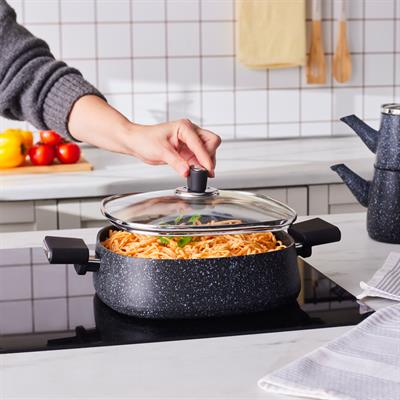 Karaca Biogranit Sando 14 Parça Çeyiz Seti Siyah