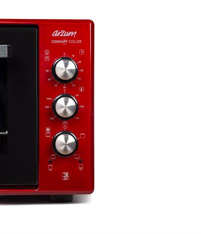 Arzum Ar2034 Nar Cookkart Color 50lt Çift Camlı Mini Fırın