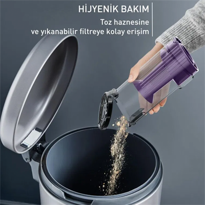Tefal TY6A35TR X-Pert 7.60 Allergy Kablosuz Şarjlı Dikey Süpürge