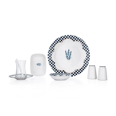 Schafer Suzzy Kahvaltı Takımı 32 Parça-Mavi