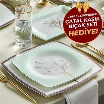 Karaca Fıne Pearl Banyan 58 Parça Yemek Takımı
