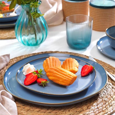 Schafer Hope Yemek Takımı 24 Parça Mavi