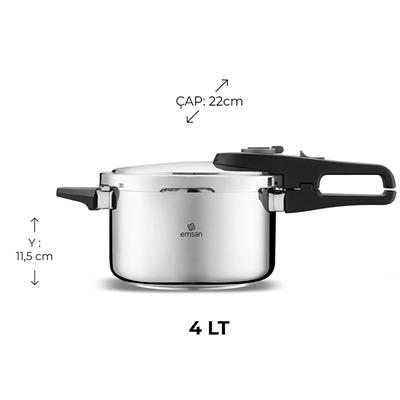 Emsan Fast Cooker Düdüklü Tencere 4 Lt