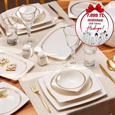 Emsan Fıne Bone Başak Gold Ymt 60 Prç Kare