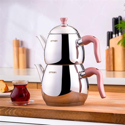 Emsan Duru Mini Çaydanlık Takımı Pembe