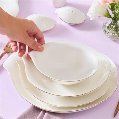 Karaca Stream Bone Unıverse Gold 53 Parça Yemek Takımı