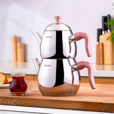 Emsan Duru Maxi Çaydanlık Takımı Pembe