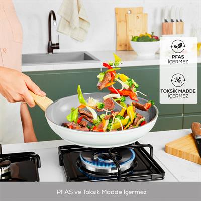 Karaca Swıss Crystal 15 Parça Tencere Seti Creamy