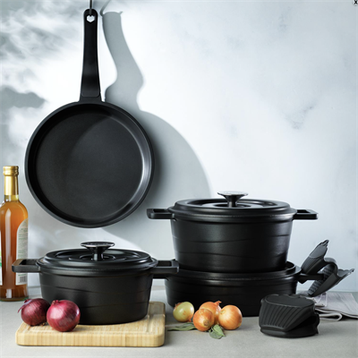 Schafer 1s5735-20003-sıy01 Pro Cast Dmküm Tencere Seti 7 Parça Siyah