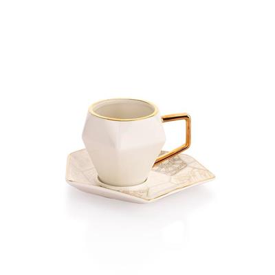 Schafer Bir İstanbul Hikayesi 6 Kişilik Kahve Fincan Takımı 12 Parça Gold 01