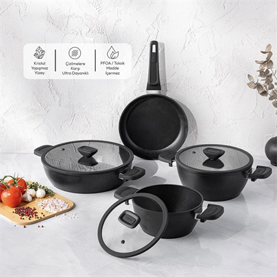 Emsan Dıamente Fortis Tencere Seti 7 Parça