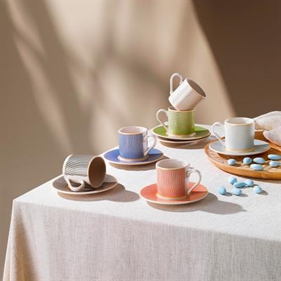 Schafer 1s2038-08002-aso03 Fun 6 Kişilik Fincan Seti 12 Parça Çok Renkli