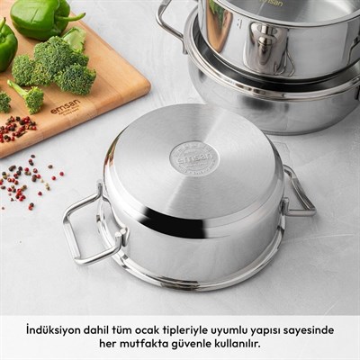 Emsan Demre 8 Parça Tencere Seti