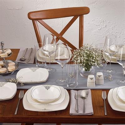 Emsan Bone Yeni Yasemin Yemek 60 Prç Hs Plt Y.kare