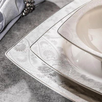 Schafer Gina Yemek Takımı 48 Parça-Platin01