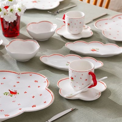 Emsan Myna Porselen 32 Prç 6 Kişilik Kahvaltı Takımı