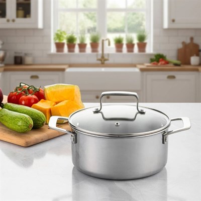 Emsan Pro Tri Ply 20 Cm Derın Tencer Çelik