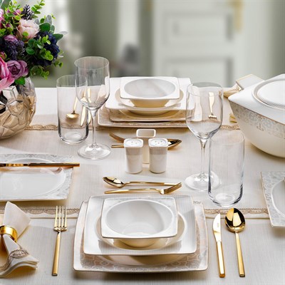 Schafer 1s2407-01001-byz03 Glamor Poınt Yemek Takımı 60 Prç Beyaz