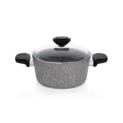 Schafer Etna Yanmaz Yapışmaz Tencere Seti 7 Parça-gri