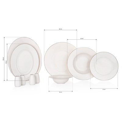 Schafer Endless Yemek Takımı 56 Parça-Altın02