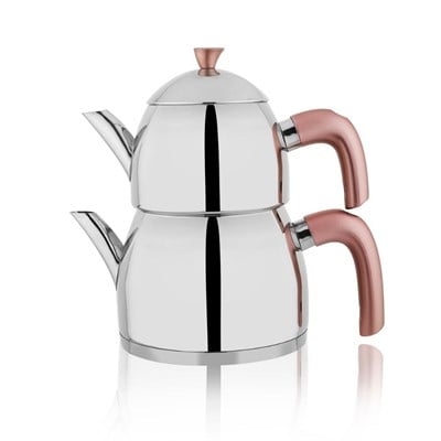Schafer 1s0030-15001-ros01 Alexa Aile Boyu Çelik Çaydanlık Takımı 4 Prç Rosegold