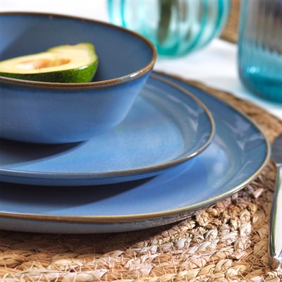 Schafer Hope Yemek Takımı 24 Parça Mavi