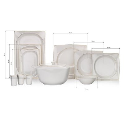 Schafer 1s2407-01001-gld01 Glamor Pure  60 Prç Yemek Takım Gold