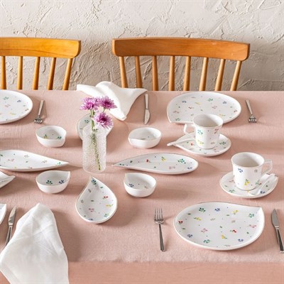 Emsan Daısy Porselen 32 Prç 6 Kişilik Kahvaltı Takımı